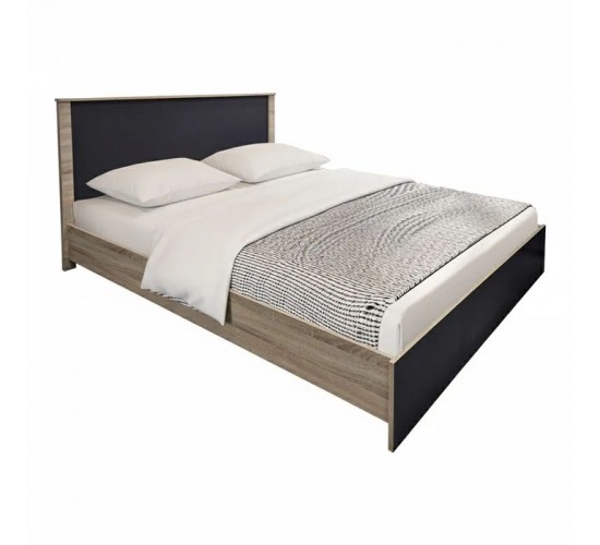 Σετ Κρεβατοκάμαρας Athos Sonoma Ανθρακί με Κρεβάτι 160x200εκ Σετ 4τεμ Υλικό: Particle Board 383-000318