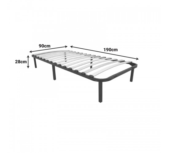Σομιές μεταλλικός Amaso σε μαύρη απόχρωση 90x190x28εκ Υλικό: WOOD-IRON 386-000002