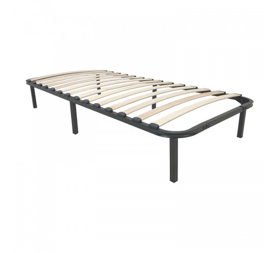 Σομιές μεταλλικός Amaso σε μαύρη απόχρωση 90x190x28εκ Υλικό: WOOD-IRON 386-000002