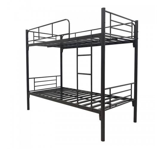 Κρεβάτι-κουκέτα Belit μεταλλικό σε μαύρη απόχρωση 90x190εκ Υλικό: METAL 386-000004