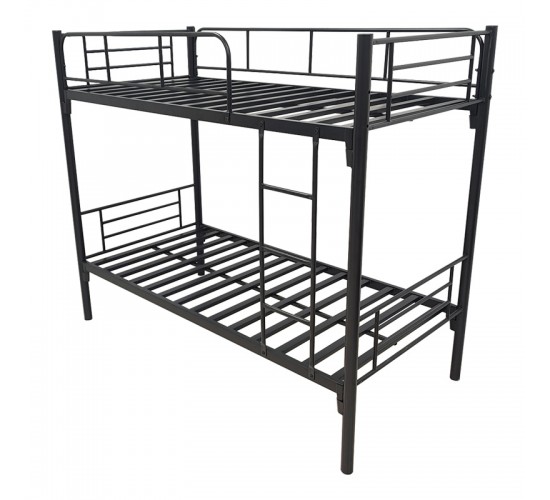 Κρεβάτι-κουκέτα Belit μεταλλικό σε μαύρη απόχρωση 90x190εκ Υλικό: METAL 386-000004