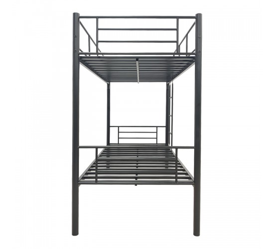 Κρεβάτι-κουκέτα Belit μεταλλικό σε μαύρη απόχρωση 90x190εκ Υλικό: METAL 386-000004