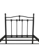 Κρεβάτι Wotso μεταλλικό σε μαύρη απόχρωση 90x190εκ Υλικό: METAL 386-000005