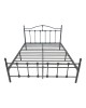 Κρεβάτι Wotso μεταλλικό σε μαύρη απόχρωση 150x200εκ Υλικό: METAL 386-000006