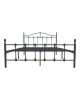 Κρεβάτι Wotso μεταλλικό σε μαύρη απόχρωση 150x200εκ Υλικό: METAL 386-000006
