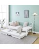 Κρεβάτι-Καναπές Remmie μέταλλο λευκό 90x190εκ Υλικό: METAL 386-000007