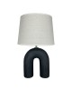 Επιτραπέζιο φωτιστικό Archo Inart Ε27 κεραμικό σε μαύρο-μπεζ απόχρωση Φ30x45εκ Υλικό: LINEN - CERAMIC 387-000008