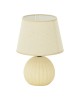 Επιτραπέζιο φωτιστικό Melanie Inart Ε14 κεραμικό σε μπεζ απόχρωση Φ22x30εκ Υλικό: LINEN - CERAMIC 387-000013