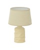 Επιτραπέζιο φωτιστικό Wabbi Inart Ε27 κεραμικό σε μπεζ απόχρωση Φ28x41εκ Υλικό: LINEN - CERAMIC 387-000016