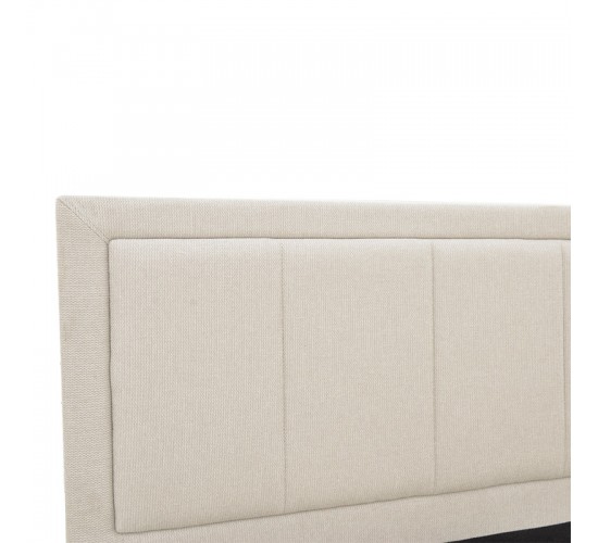 Κρεβάτι Huga με αποθηκευτικό χώρο ύφασμα μπεζ 120x200εκ Υλικό: FABRIC - METAL FRAME 388-000011