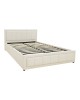 Κρεβάτι Huga με αποθηκευτικό χώρο ύφασμα μπεζ 160x200εκ Υλικό: FABRIC - METAL FRAME 388-000015