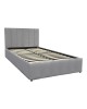 Κρεβάτι Snuggle με αποθηκευτικό χώρο βελούδο γκρι 120x200εκ Υλικό: VELVET - METAL FRAME 388-000018