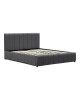 Κρεβάτι Snuggle με αποθηκευτικό χώρο βελούδο ανθρακί 160x200εκ Υλικό: VELVET - METAL FRAME 388-000021