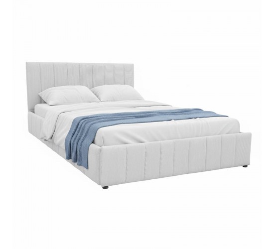 Κρεβάτι Snuggle με αποθηκευτικό χώρο ύφασμα γκρι 160x200εκ Υλικό: FABRIC - METAL FRAME 388-000024