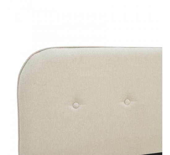 Κρεβάτι LumiLux ύφασμα σε μπεζ απόχρωση 100x200εκ Υλικό: FABRIC - METAL FRAME 388-000025