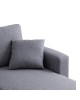 Γωνιακός αναστρέψιμος καναπές κρεβάτι Kamore με αποθηκευτικό χώρο γκρι ύφασμα 223x146x85εκ 389-000004