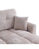 Γωνιακός αναστρέψιμος καναπές κρεβάτι Comfie με αποθηκευτικό χώρο μπεζ ύφασμα 267x159x97εκ 389-000005