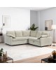 Γωνιακός καναπές κρεβάτι Lounivo ύφασμα μπεζ 215x215x84εκ Υλικό: FABRIC - WOOD 389-000011