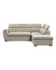 Γωνιακός καναπές-κρεβάτι αριστερή γωνία Nuvora με αποθηκευτικό χώρο μπεζ ύφασμα 244x225x79εκ Υλικό: FABRIC VELVET CORDUROY - WOOD 389-000012