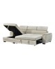 Γωνιακός καναπές-κρεβάτι δεξία γωνία Dreamora με αποθηκευτικό ύφασμα μπεζ 270x167x82εκ Υλικό: FABRIC - WOOD 389-000014