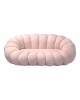 Καναπές Embrace μπουκλέ ύφασμα σε ροζ απόχρωση 180x105x65εκ Υλικό: Fabric-Polyester-Filling -Foam & doll cotton Frame :Plywood 392-000003