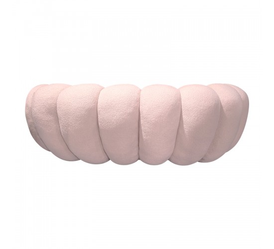 Καναπές Embrace μπουκλέ ύφασμα σε ροζ απόχρωση 180x105x65εκ Υλικό: Fabric-Polyester-Filling -Foam & doll cotton Frame :Plywood 392-000003