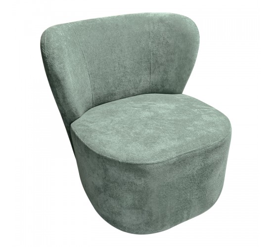 Πολυθρόνα Veridian ύφασμα σε φυστικί  απόχρωση 63x70x66εκ Υλικό: Fabric-Polyester-Filling -Foam & doll cotton Frame :Plywood 392-000005