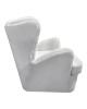 Πολυθρόνα Regalo βελούδο σε λευκή απόχρωση 75x88x85εκ Υλικό: Fabric-Polyester-Filling -Foam & doll cotton Frame :Plywood 392-000008