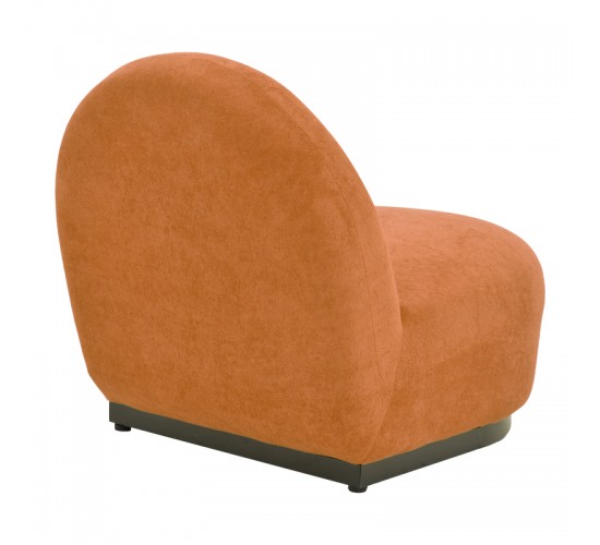 Πολυθρόνα περιστρεφόμενη Zenny υφασμα terracotta 64x85x68εκ Υλικό: Fabric-Polyester-Filling -Foam & doll cotton Frame :Plywood 392-000010
