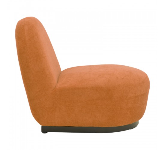 Πολυθρόνα περιστρεφόμενη Zenny υφασμα terracotta 64x85x68εκ Υλικό: Fabric-Polyester-Filling -Foam & doll cotton Frame :Plywood 392-000010