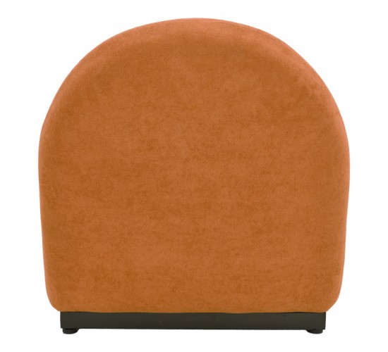 Πολυθρόνα περιστρεφόμενη Zenny υφασμα terracotta 64x85x68εκ Υλικό: Fabric-Polyester-Filling -Foam & doll cotton Frame :Plywood 392-000010