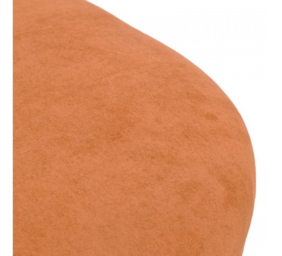 Πολυθρόνα περιστρεφόμενη Zenny υφασμα terracotta 64x85x68εκ Υλικό: Fabric-Polyester-Filling -Foam & doll cotton Frame :Plywood 392-000010