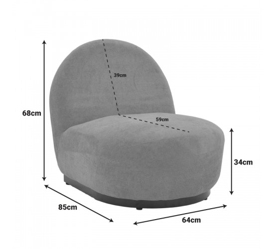 Πολυθρόνα περιστρεφόμενη Zenny υφασμα terracotta 64x85x68εκ Υλικό: Fabric-Polyester-Filling -Foam & doll cotton Frame :Plywood 392-000010