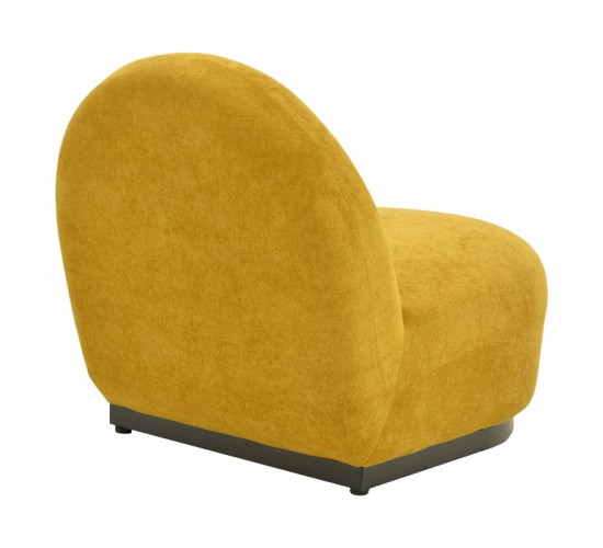 Πολυθρόνα περιστρεφόμενη Zenny υφασμα κίτρινο 64x85x68εκ Υλικό: Fabric-Polyester-Filling -Foam & doll cotton Frame :Plywood 392-000011