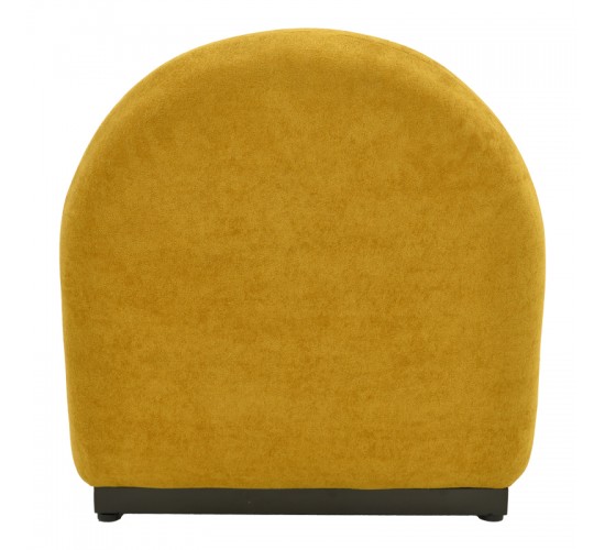 Πολυθρόνα περιστρεφόμενη Zenny υφασμα κίτρινο 64x85x68εκ Υλικό: Fabric-Polyester-Filling -Foam & doll cotton Frame :Plywood 392-000011