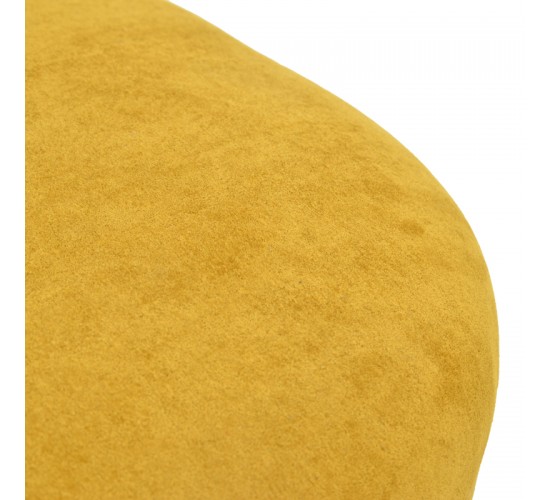 Πολυθρόνα περιστρεφόμενη Zenny υφασμα κίτρινο 64x85x68εκ Υλικό: Fabric-Polyester-Filling -Foam & doll cotton Frame :Plywood 392-000011