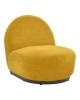 Πολυθρόνα περιστρεφόμενη Zenny υφασμα κίτρινο 64x85x68εκ Υλικό: Fabric-Polyester-Filling -Foam & doll cotton Frame :Plywood 392-000011