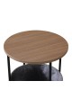 Βοηθητικό τραπέζι Fredami sonoma Φ40x50εκ Υλικό: MDF MELAMINE - METAL - FABRIC 395-000002