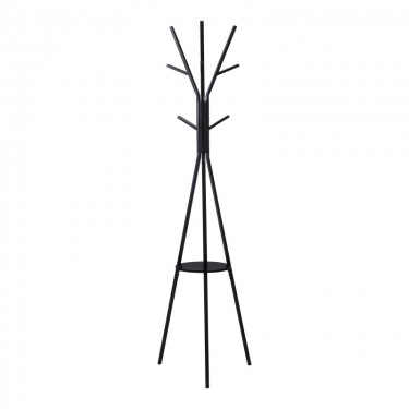 Καλόγερος Denner μέταλλο σε μαύρη απόχρωση 48.5x48.5x180εκ Υλικό: METAL 395-000005