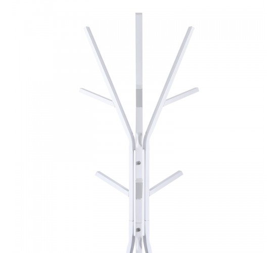 Καλόγερος Denner μέταλλο σε λευκή απόχρωση 48.5x48.5x180εκ Υλικό: METAL 395-000006