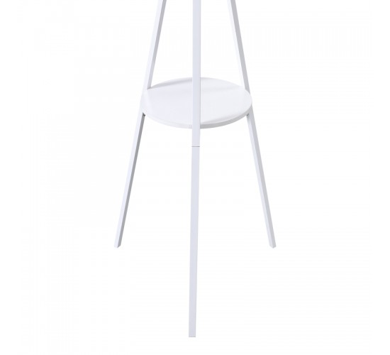 Καλόγερος Denner μέταλλο σε λευκή απόχρωση 48.5x48.5x180εκ Υλικό: METAL 395-000006