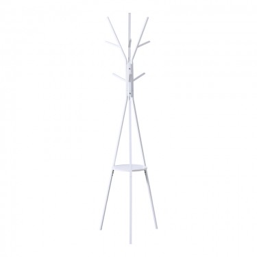 Καλόγερος Denner μέταλλο σε λευκή απόχρωση 48.5x48.5x180εκ Υλικό: METAL 395-000006