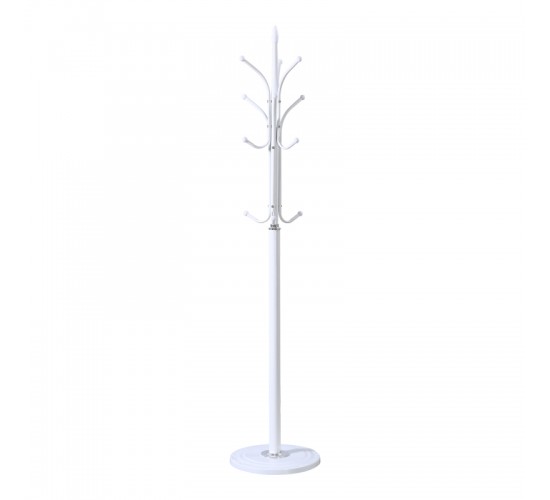 Καλόγερος Keleste μέταλλο σε λευκή απόχρωση Φ37x175εκ Υλικό: METAL - RESIN BASE 395-000008