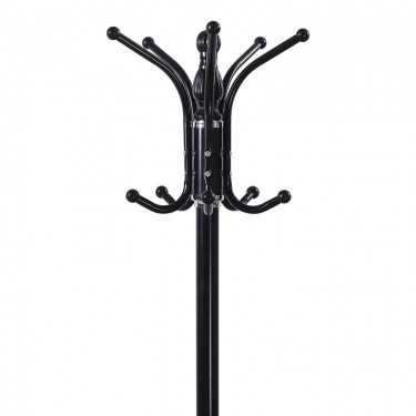 Καλόγερος Mendora μέταλλο σε μαύρη απόχρωση 40x40x180εκ Υλικό: METAL - SMALL PLASTIC PARTS 395-000012