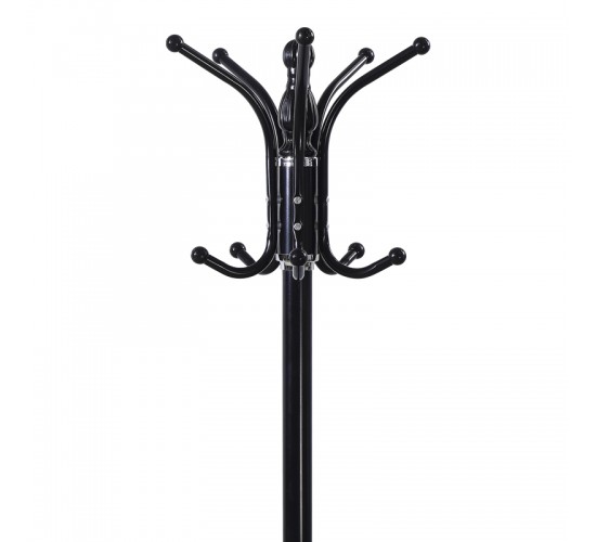 Καλόγερος Mendora μέταλλο σε μαύρη απόχρωση 40x40x180εκ Υλικό: METAL - SMALL PLASTIC PARTS 395-000012