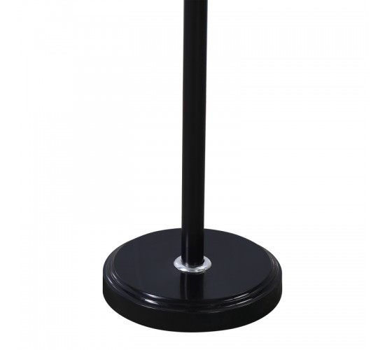 Καλόγερος Serea μέταλλο σε μαύρη-φυσική απόχρωση Φ30x175εκ Υλικό: METAL - RESIN BASE - SOLID WOOD DECORATIVE BALL 395-000014