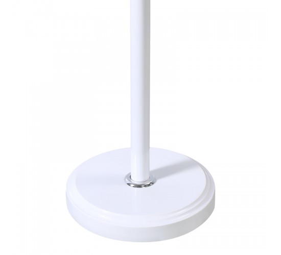 Καλόγερος Serea μέταλλο σε λευκή-φυσική απόχρωση Φ30x175εκ Υλικό: METAL - RESIN BASE - SOLID WOOD DECORATIVE BALL 395-000015