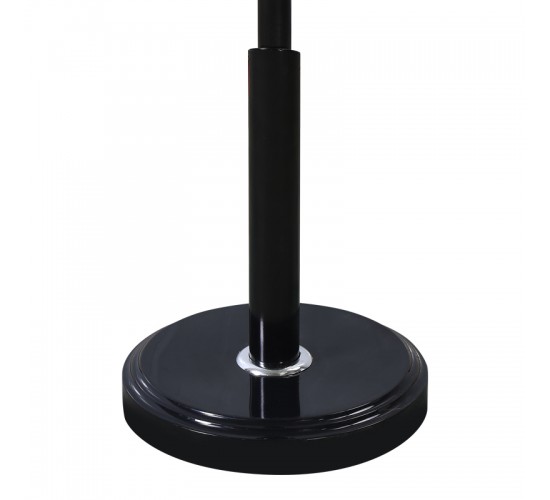 Καλόγερος Portu μέταλλο σε μαύρη-φυσική απόχρωση Φ30x170εκ Υλικό: METAL - RESIN BASE - SOLID WOOD DECORATIVE BALL 395-000016