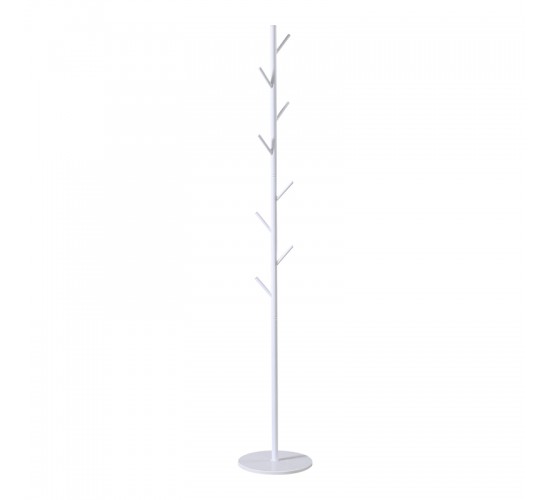 Καλόγερος Tebera μέταλλο σε λευκή απόχρωση Φ30x170εκ Υλικό: METAL - ARTIFICIAL STONE 395-000019