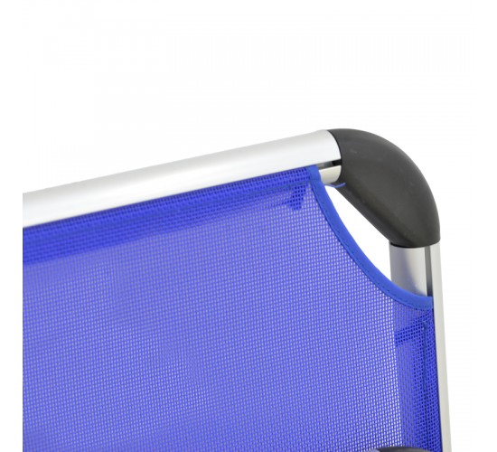 Καρεκλάκι παραλίας Plazo αλουμίνιο-textilene σε μπλε απόχρωση 55x70x59εκ Υλικό: TEXTILENE - ALUMINUM - PP 396-000003